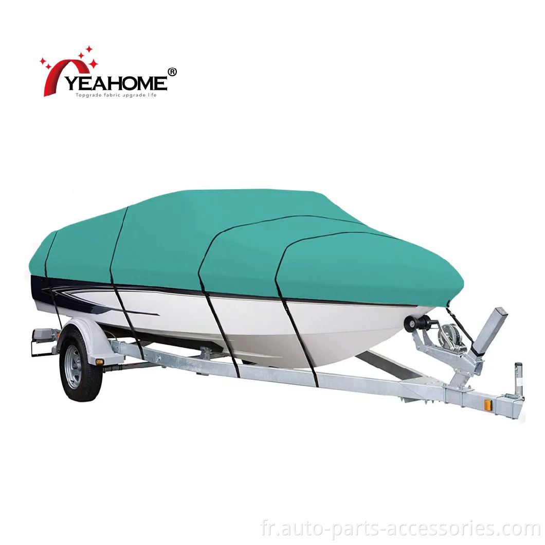 Couvercle de bateau de haute qualité Protection UV imperméable en tissu épais de service